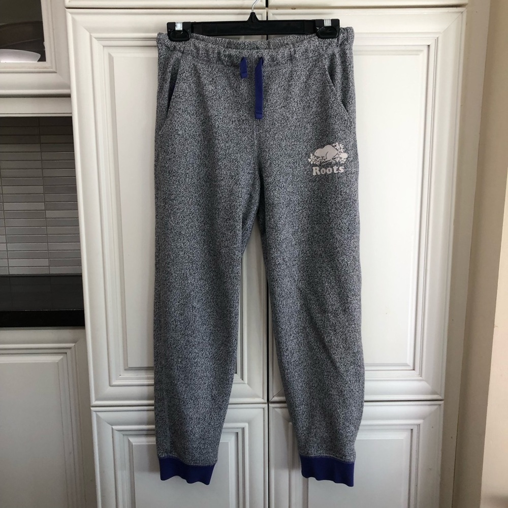 Roots salt & pepper grey kids sweatpants